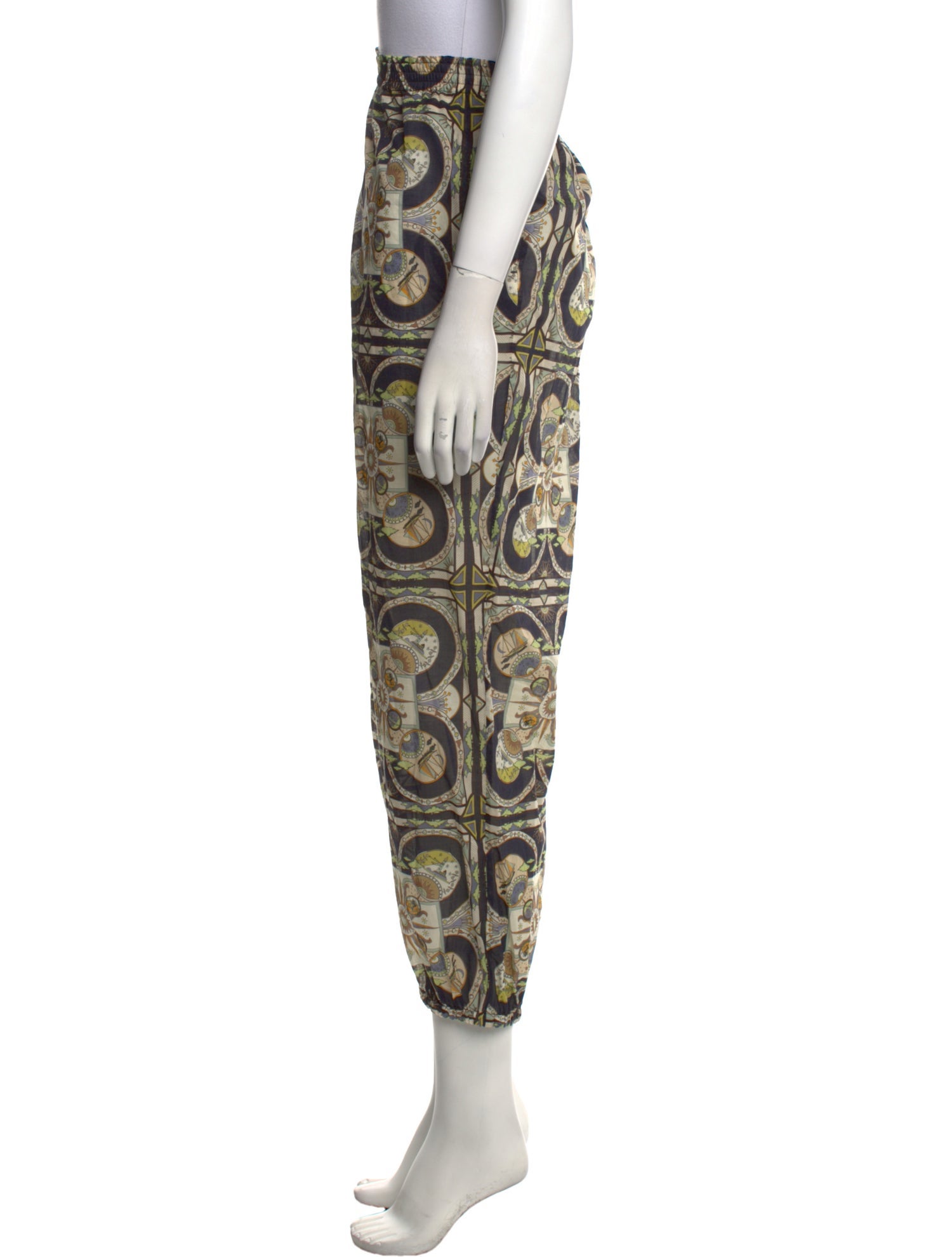 Tory Burch Printed Straight Leg Pants