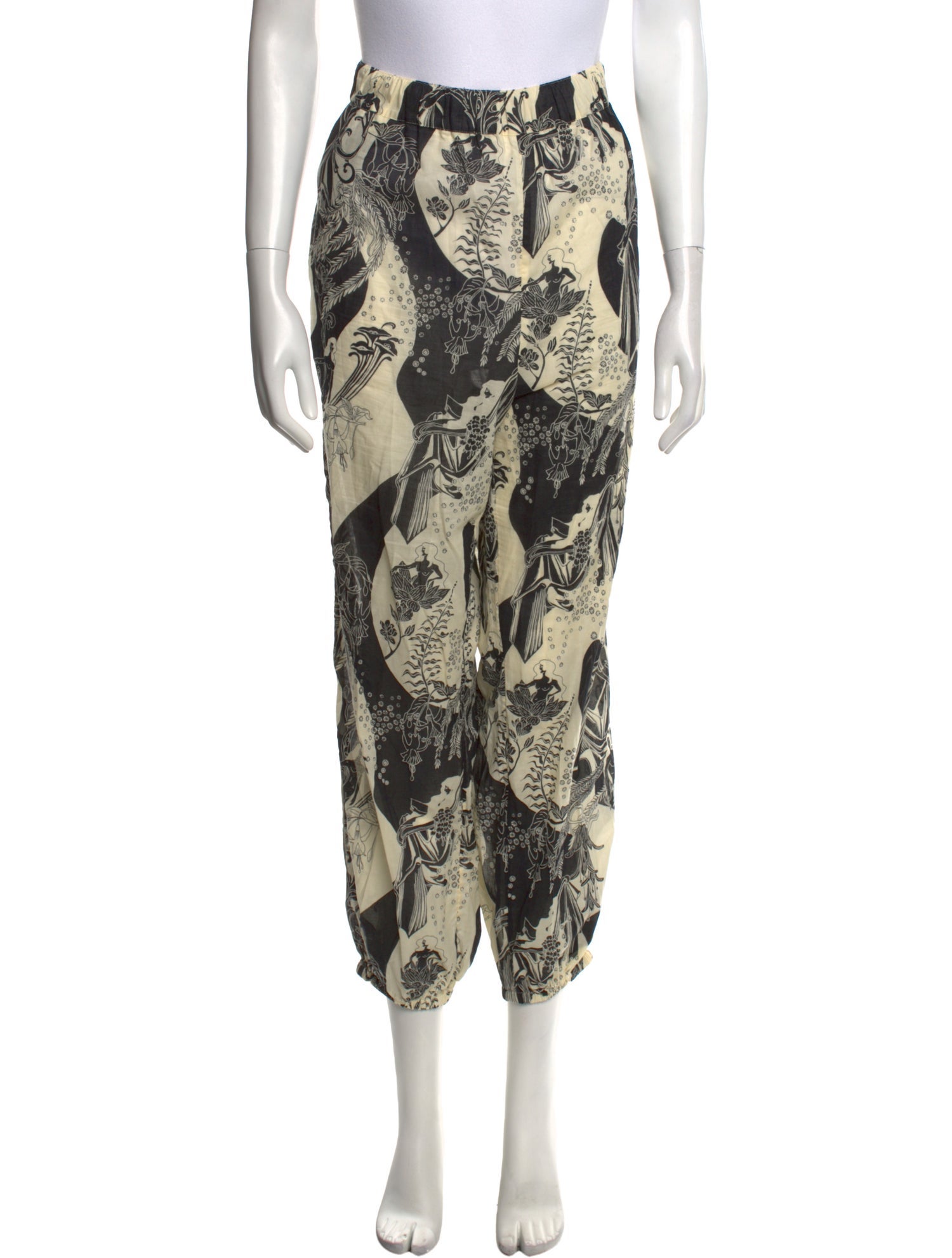 Tory Burch Printed Skinny Leg Pants