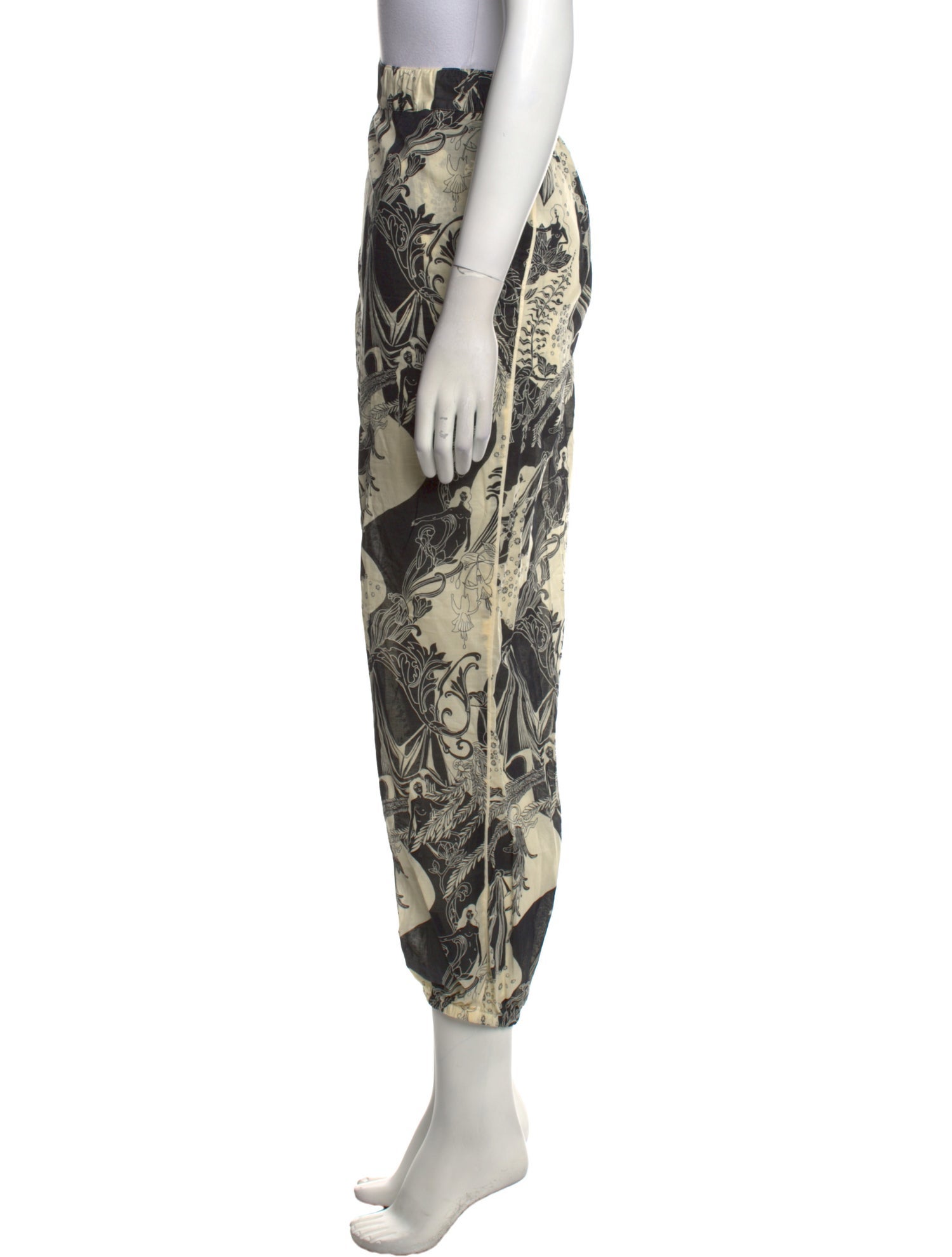 Tory Burch Printed Skinny Leg Pants