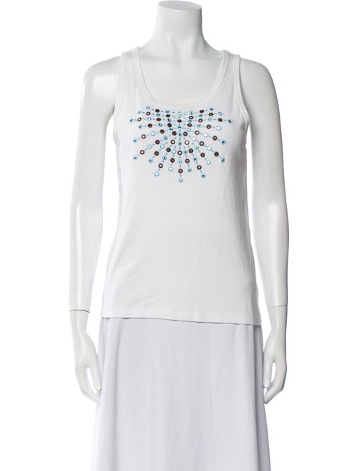 Tory Burch Scoop Neck Sleeveless Top