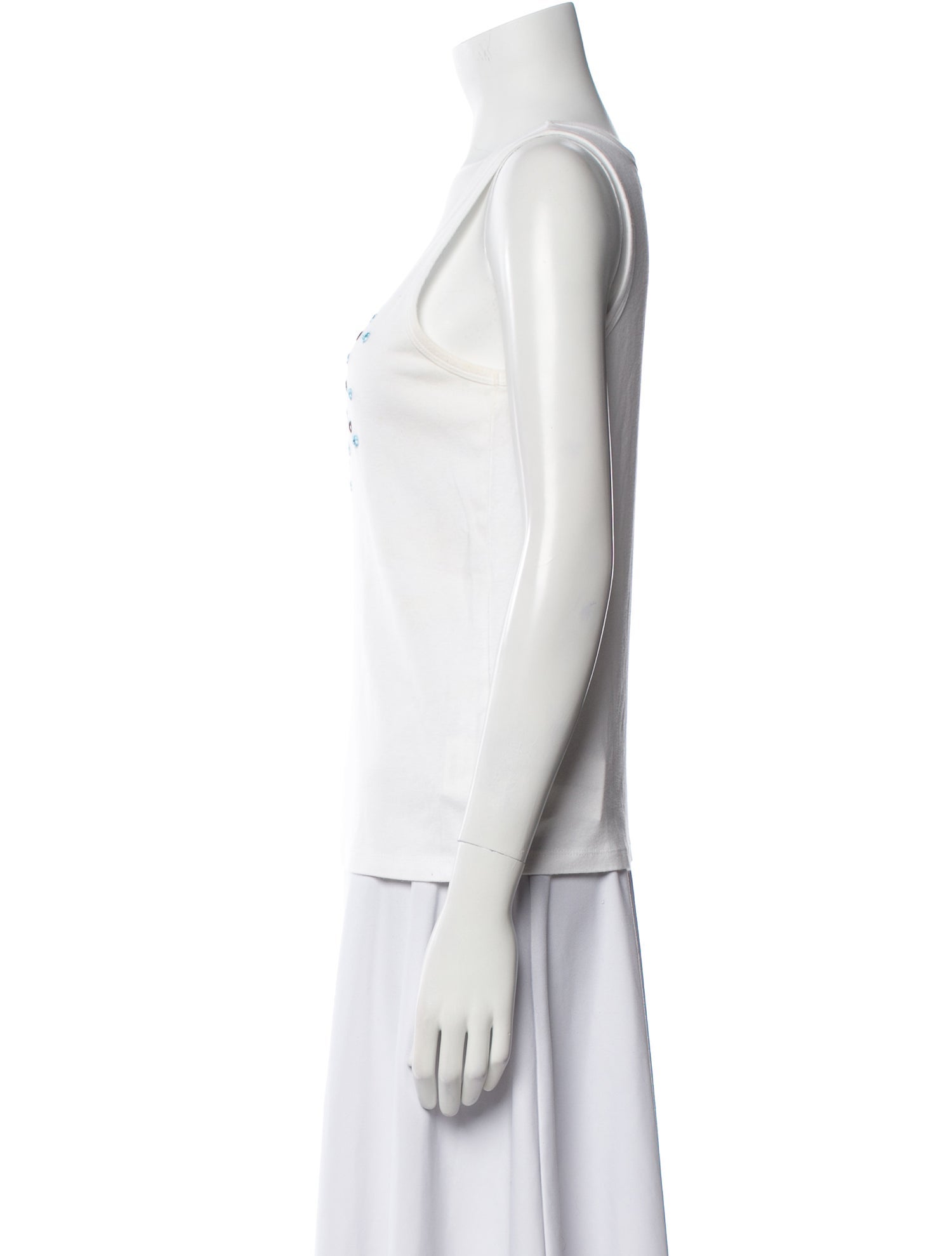 Tory Burch Scoop Neck Sleeveless Top