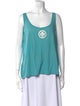 Tory Burch Graphic Print Scoop Neck Top