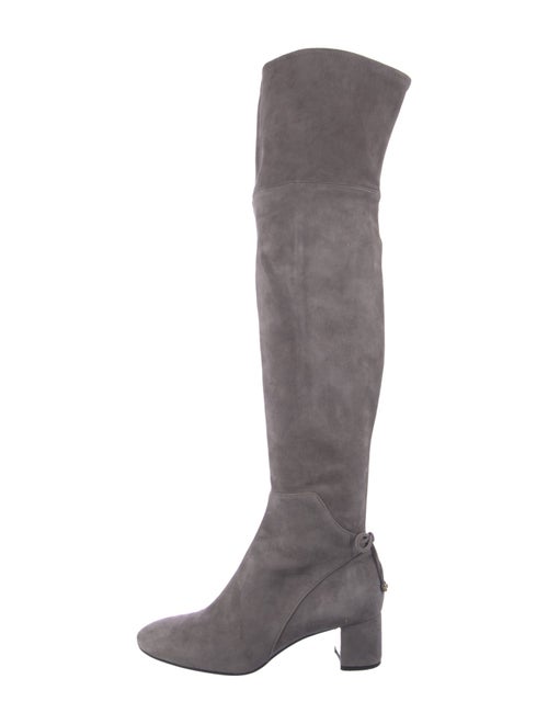 Tory Burch Suede Bow Accents Boots
