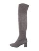 Tory Burch Suede Bow Accents Boots