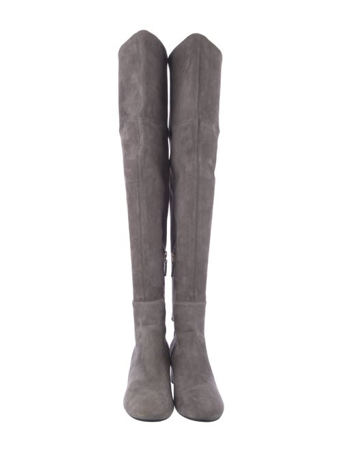 Tory Burch Suede Bow Accents Boots