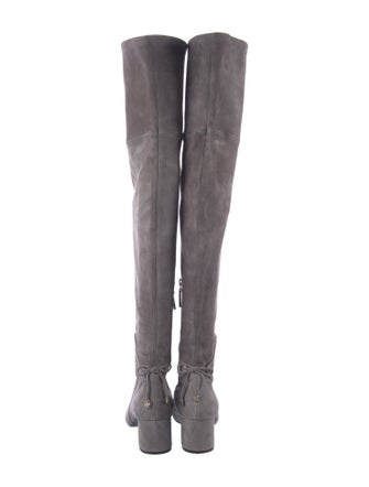 Tory Burch Suede Bow Accents Boots