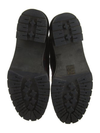 Tory Burch Wool Printed Combat Boots