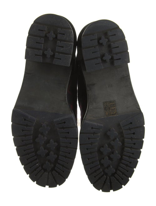 Tory Burch Wool Printed Combat Boots