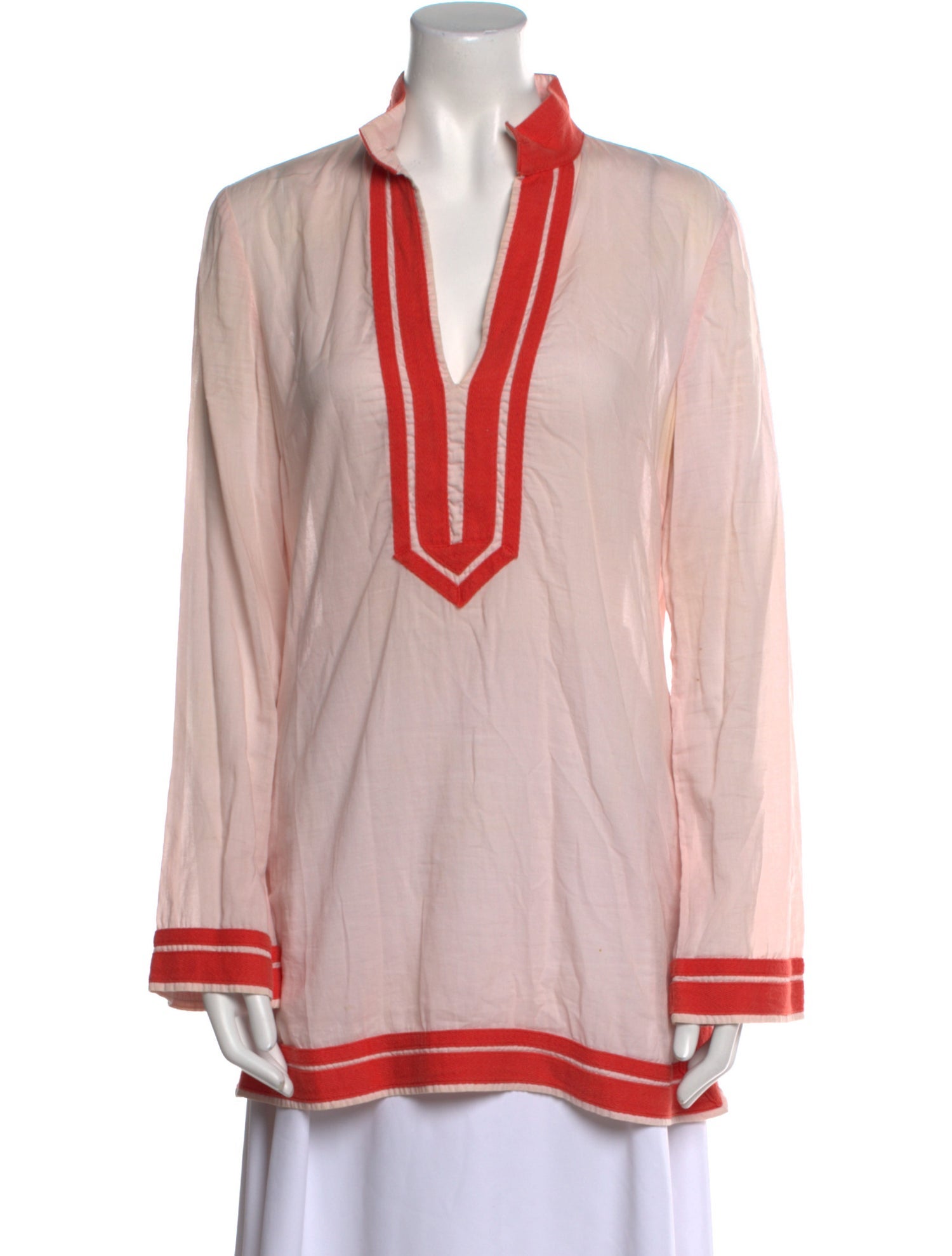 Tory Burch V-Neck Long Sleeve Tunic