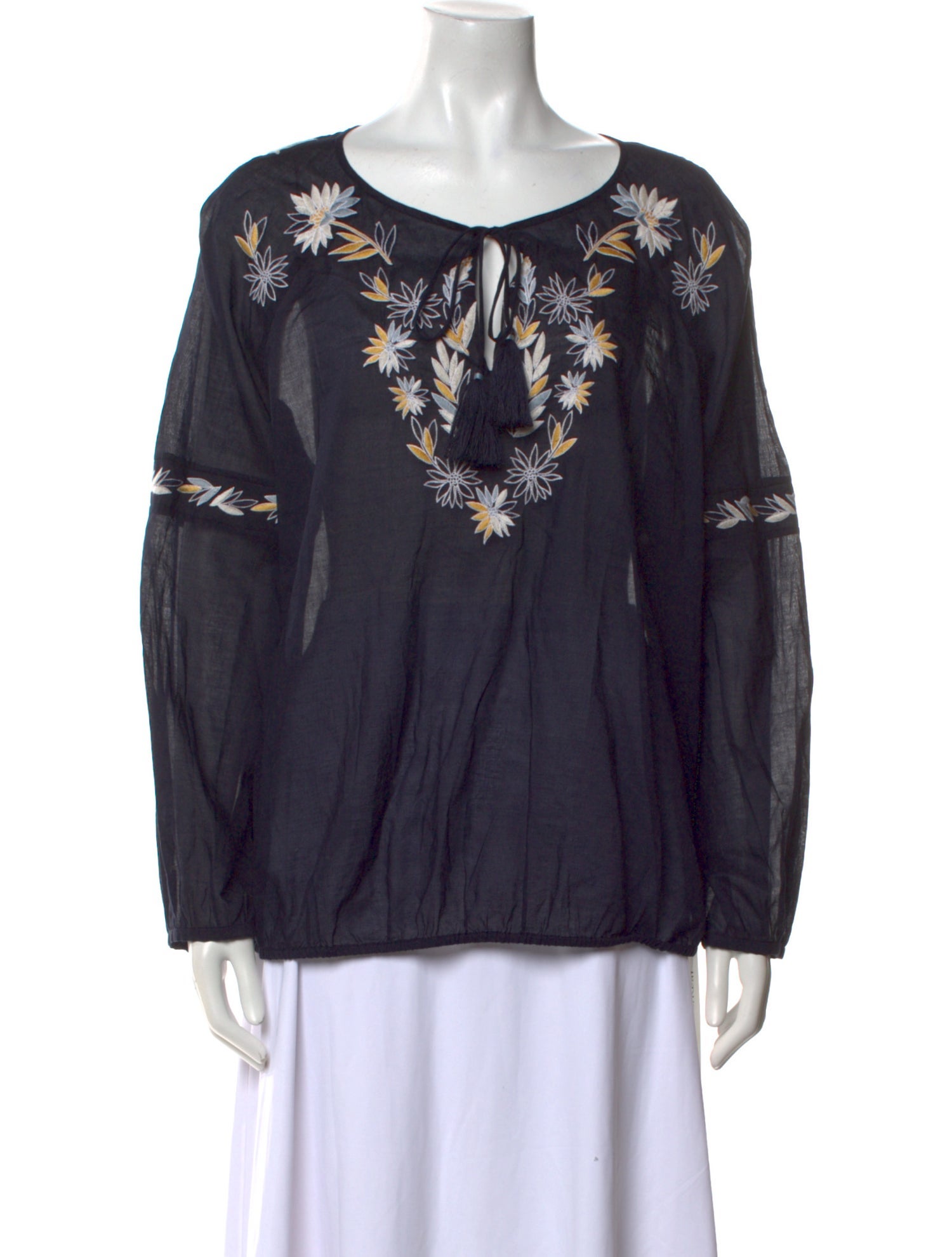 Tory Burch Printed Scoop Neck Blouse w/ Tags