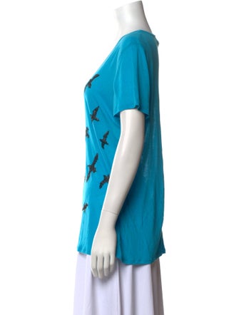 Tory Burch Printed Scoop Neck T-Shirt