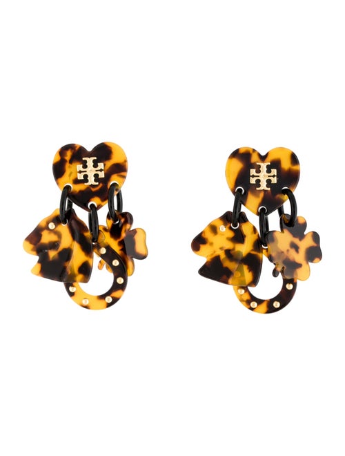 Tory Burch Resin Lucky Charm Drop Earrings