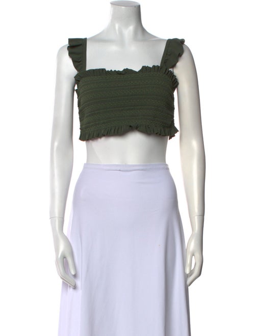 Tory Burch Nylon Square Neckline Crop Top