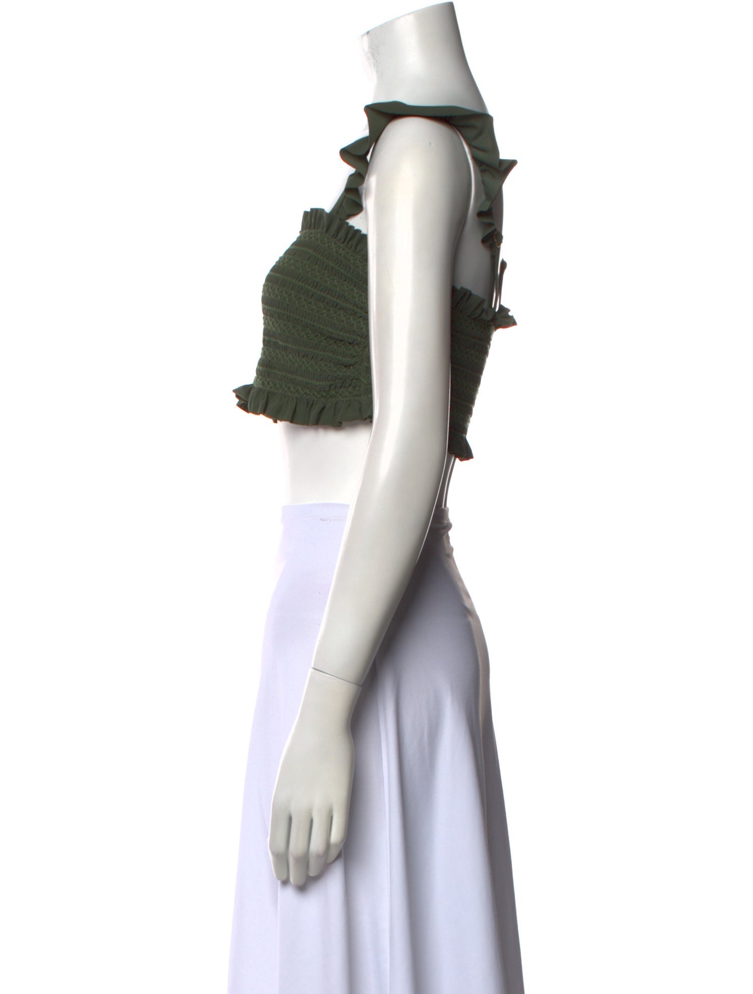 Tory Burch Nylon Square Neckline Crop Top