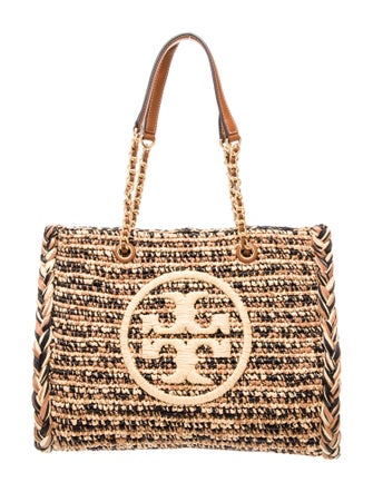 Tory Burch Raffia Top Handle Bag