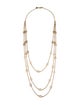 Tory Burch Logo Multi-Strand Necklace