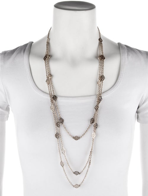 Tory Burch Logo Multi-Strand Necklace