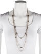 Tory Burch Logo Multi-Strand Necklace