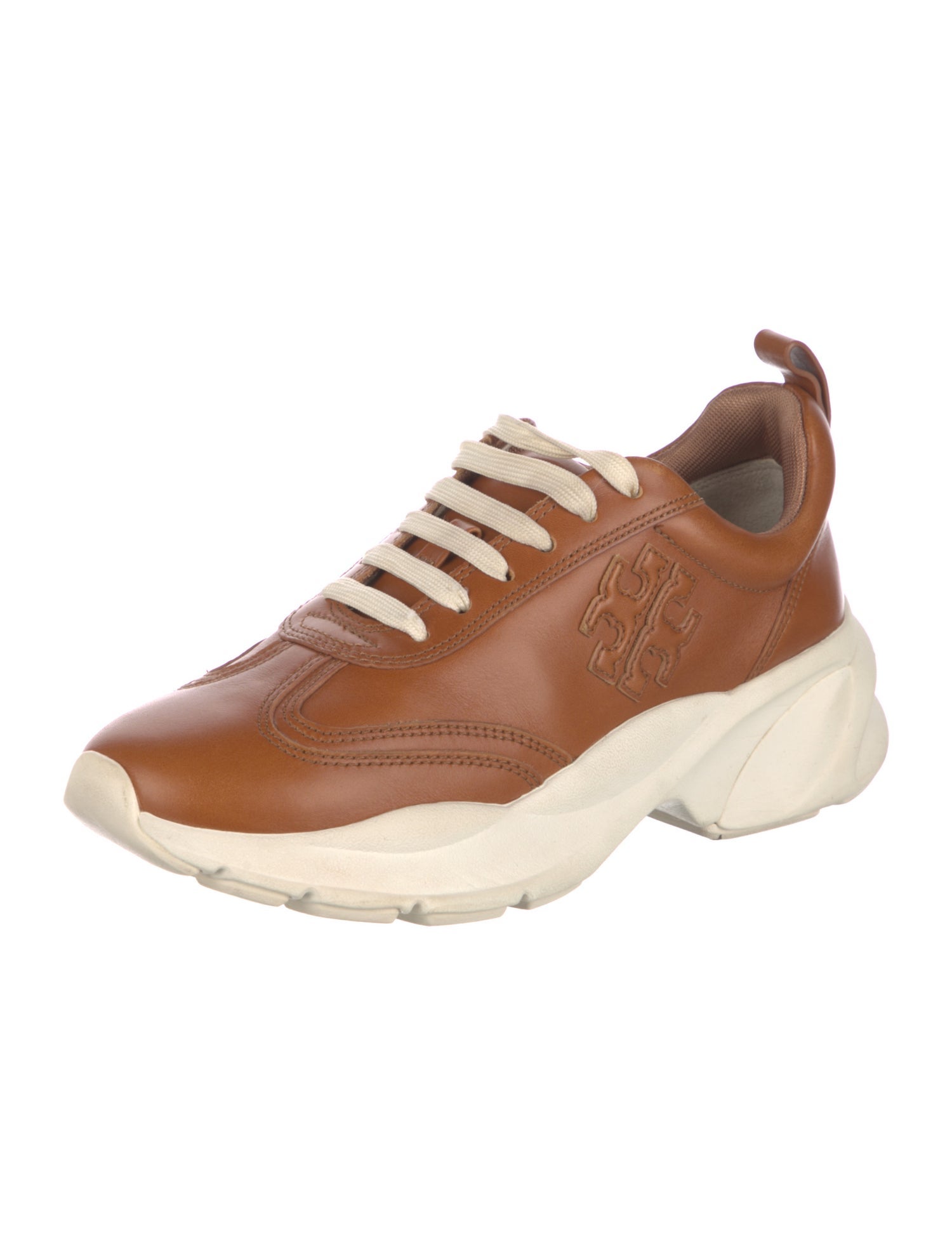 Tory Burch Leather Chunky Sneakers