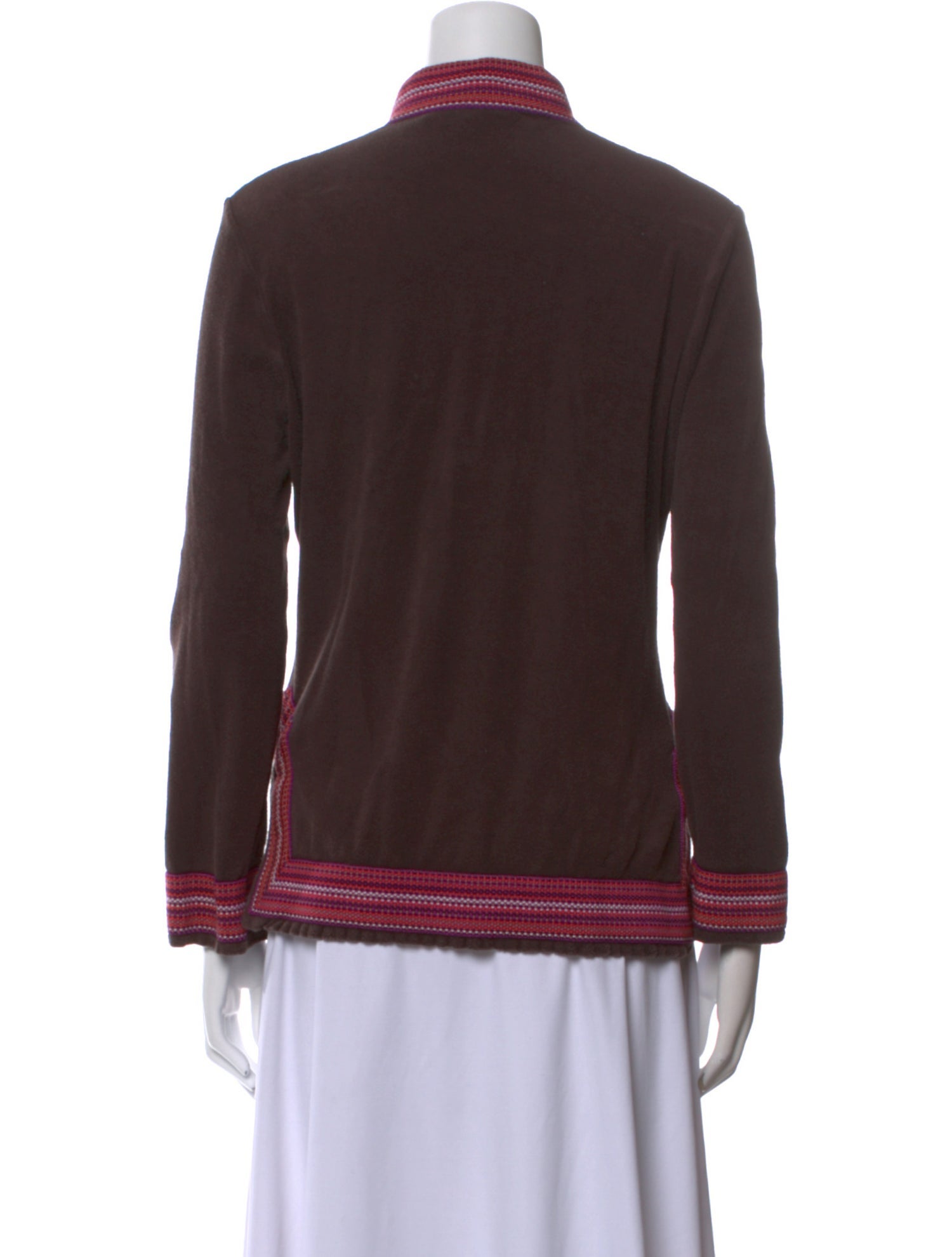 Tory Burch V-Neck Long Sleeve Sweatshirt