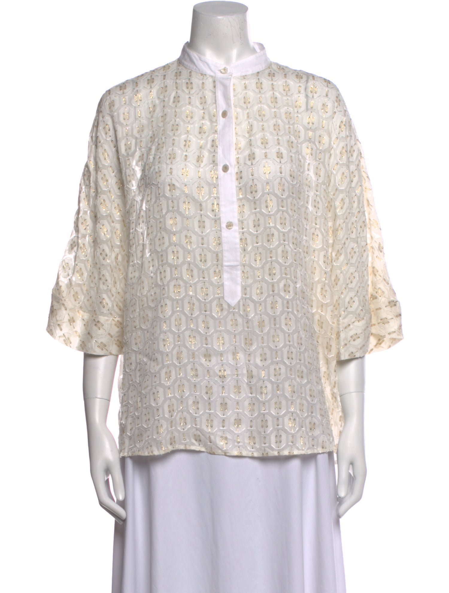 Tory Burch Silk Printed Blouse