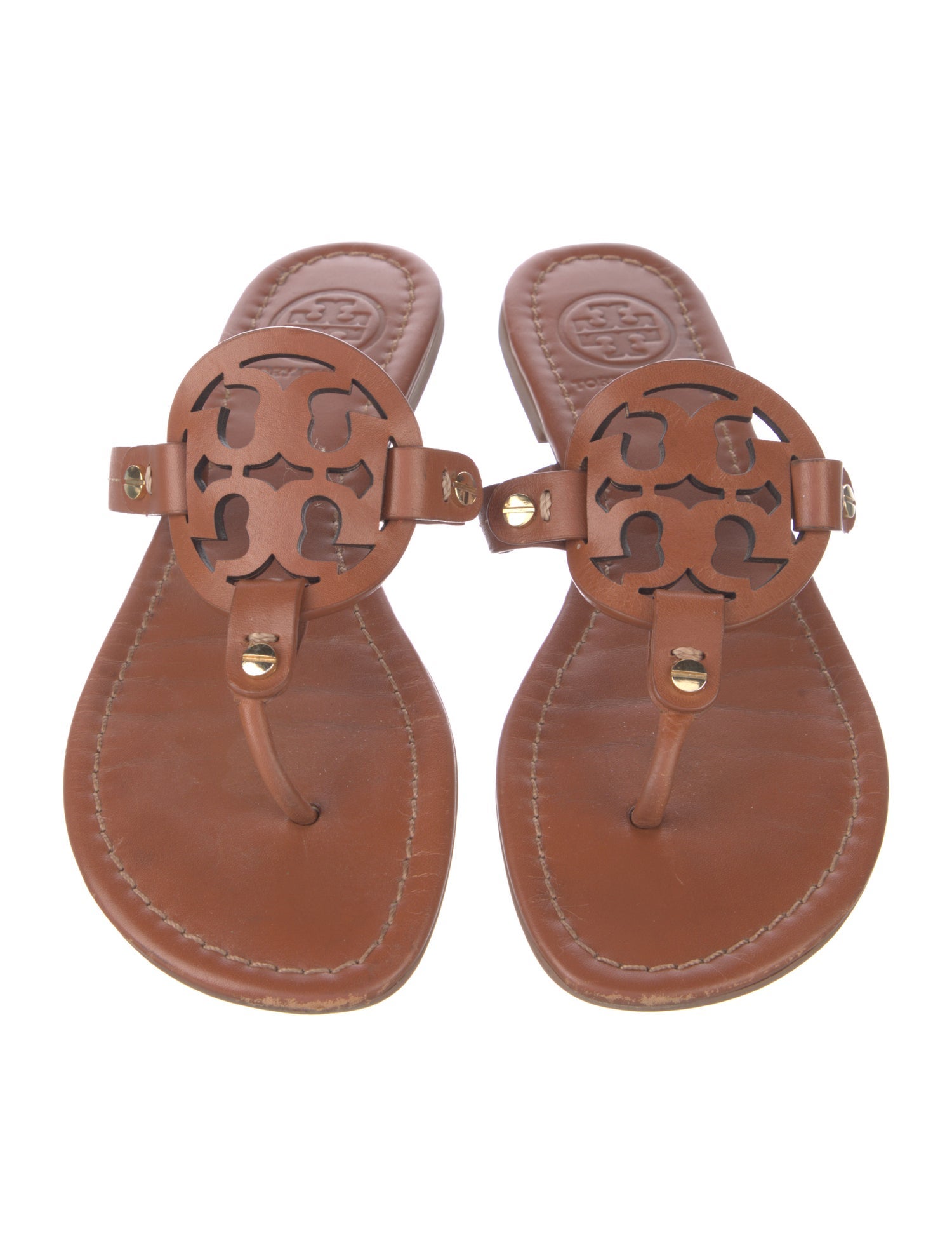 Tory Burch Leather Flip Flops