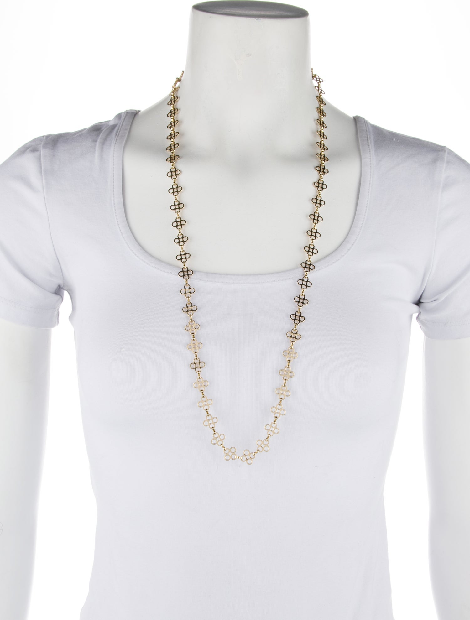 Tory Burch Clover Chain Necklace