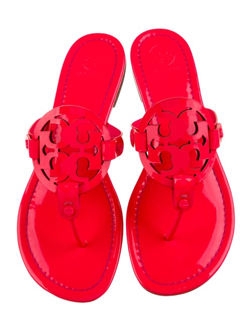 Tory Burch Patent Leather Flip Flops