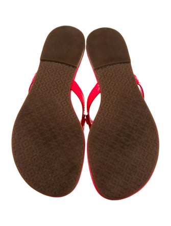 Tory Burch Patent Leather Flip Flops