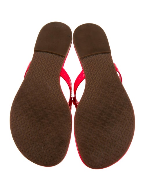 Tory Burch Patent Leather Flip Flops