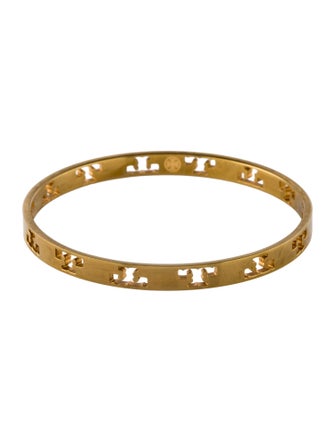 Tory Burch T-Pierced Logo Bangle Bracelet