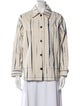 Tory Burch Striped Denim Jacket