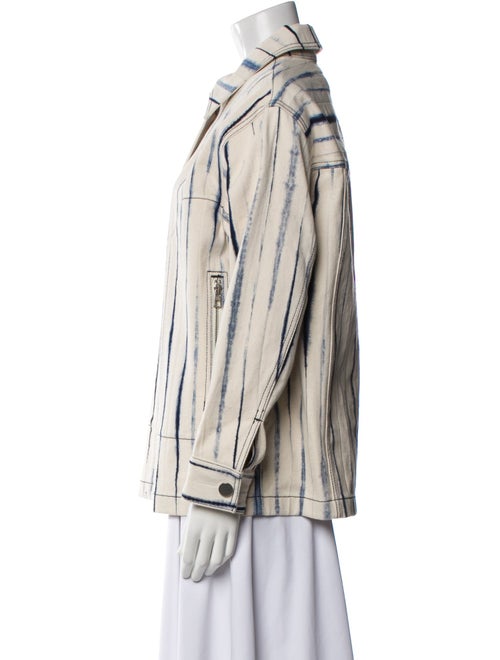 Tory Burch Striped Denim Jacket