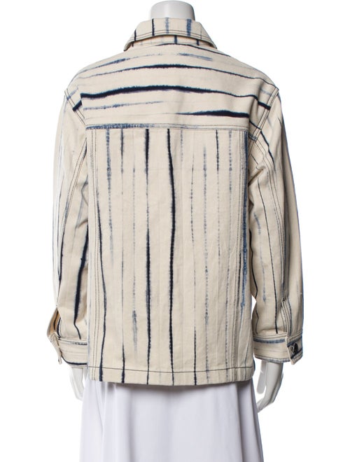Tory Burch Striped Denim Jacket