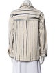 Tory Burch Striped Denim Jacket