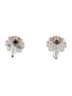 Tory Burch Two-Tone Logo Flower Stud Earrings