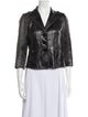 Tory Burch Leather Printed Evening Jacket