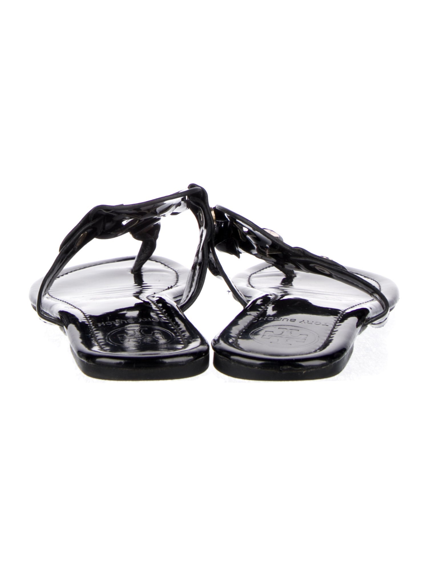 Tory Burch Patent Leather Flip Flops