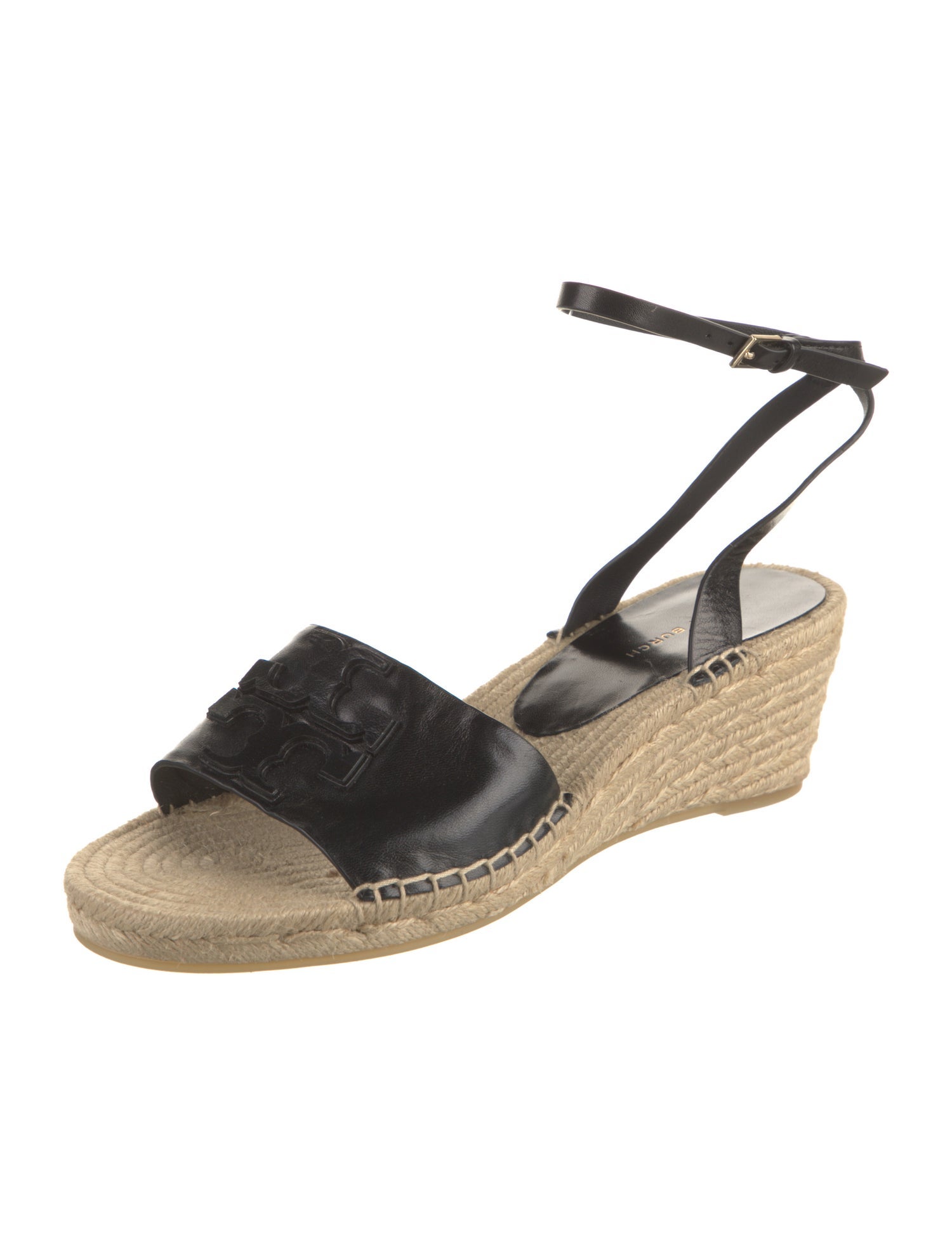 Tory Burch Leather Colorblock Pattern Espadrilles