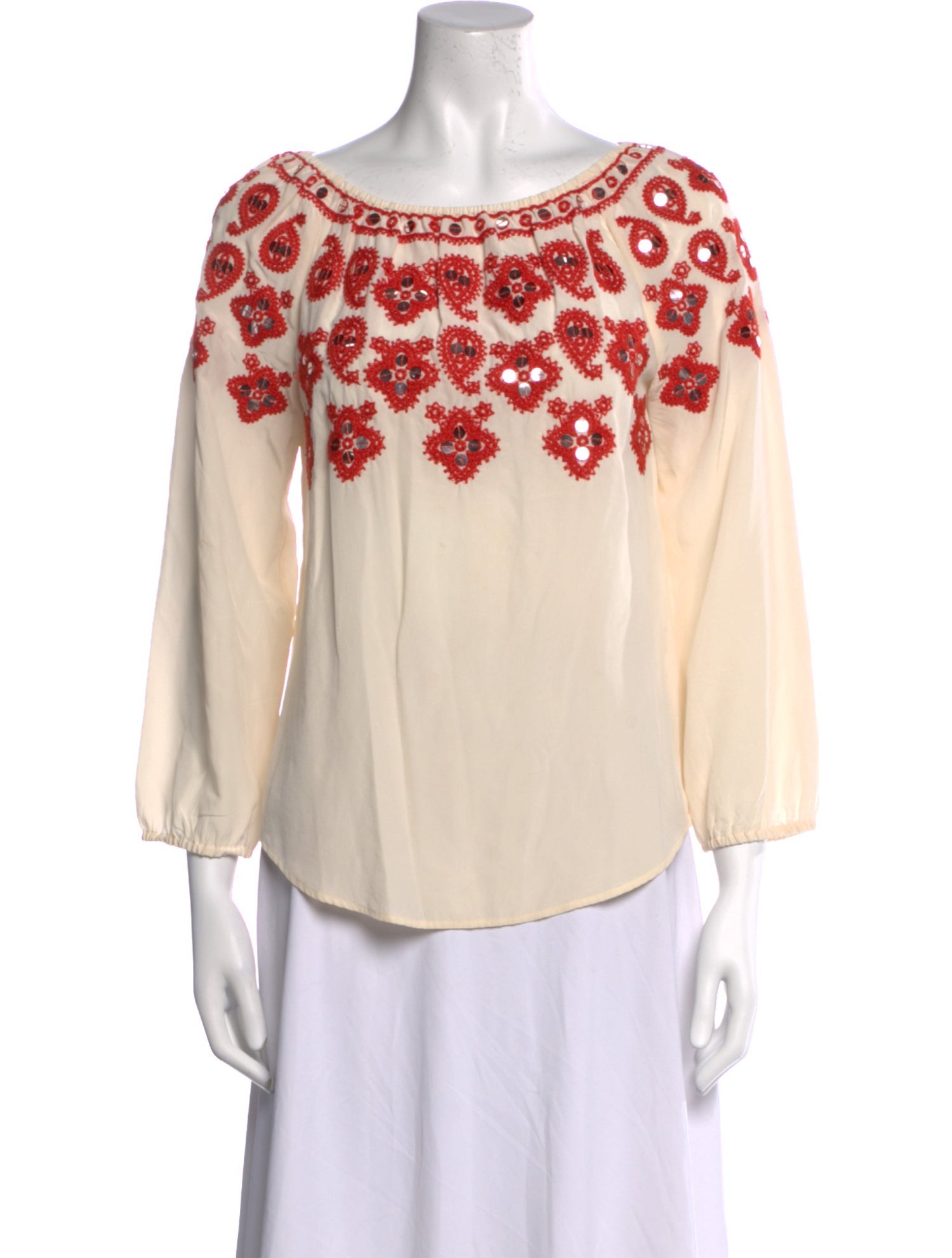 Tory Burch Silk Printed Blouse