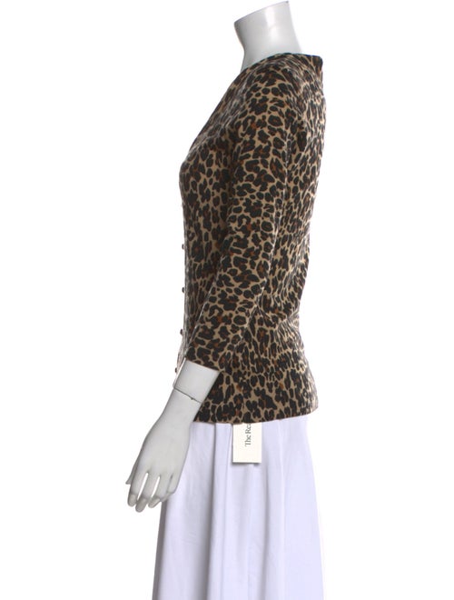 Tory Burch Merino Wool Animal Print Sweater