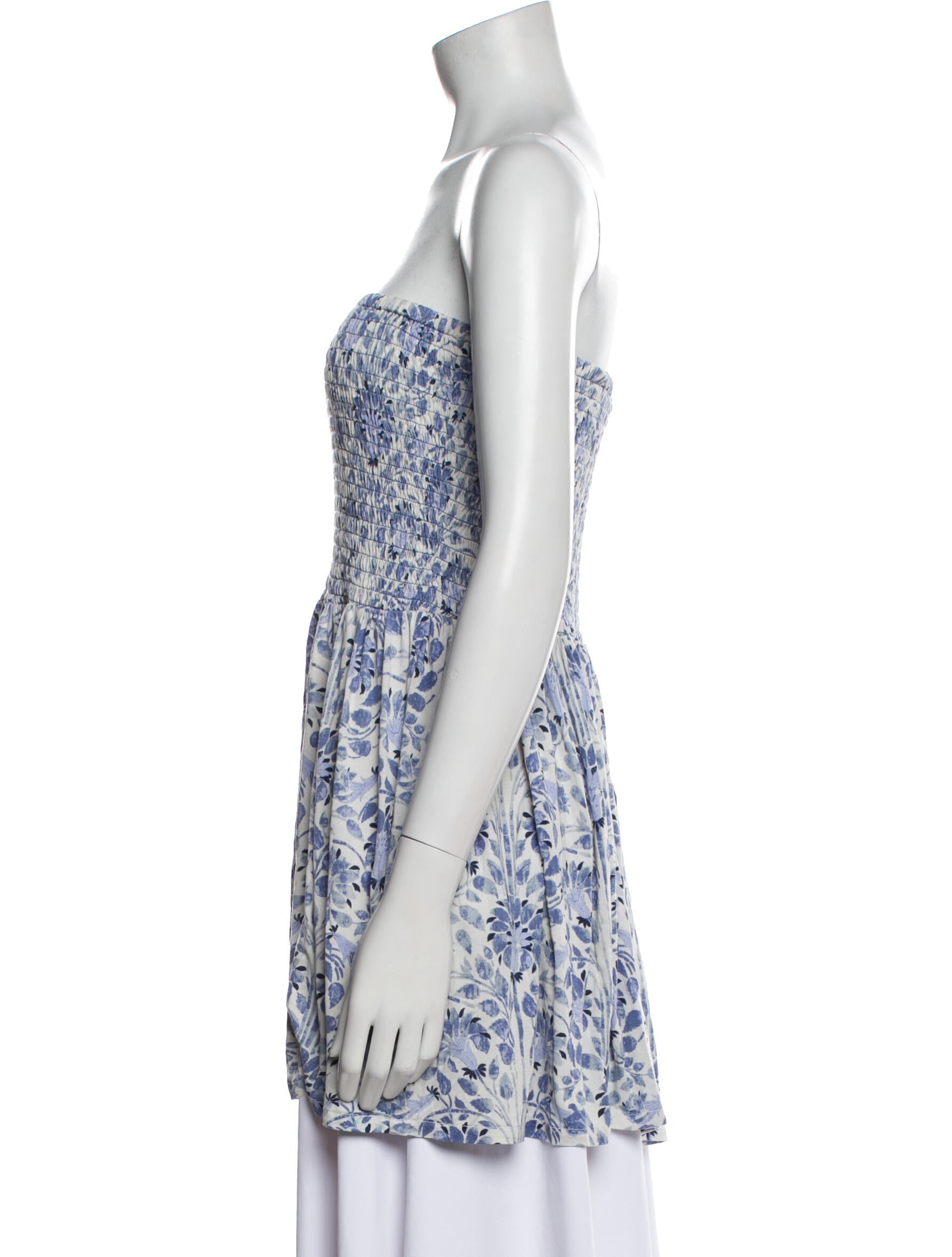 Tory Burch Printed Strapless Tunic