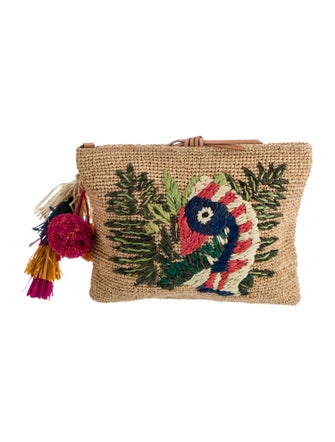 Tory Burch Straw Clutch