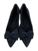 Tory Burch Suede Bow Accents Ballet Flats