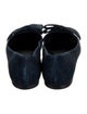 Tory Burch Suede Bow Accents Ballet Flats