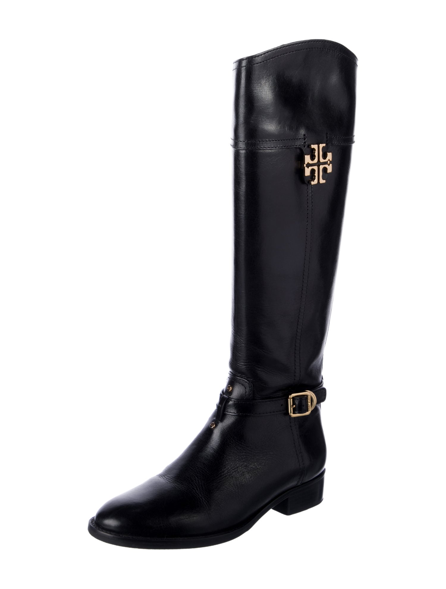 Tory Burch Leather Riding Boots