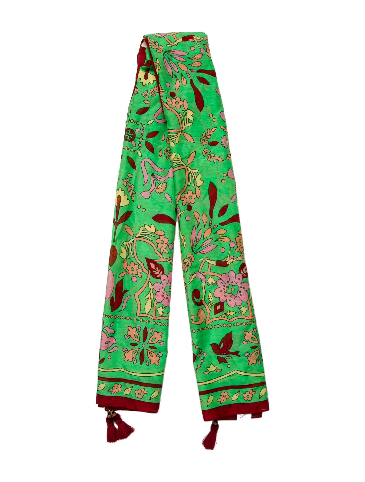 Tory Burch Canvas Floral Print Pareo w/ Tags