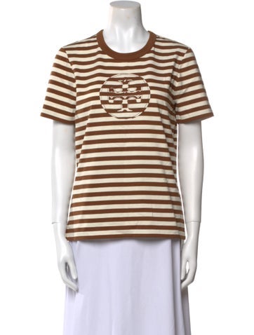 Tory Burch Tops Striped Crew Neck T-Shirt M