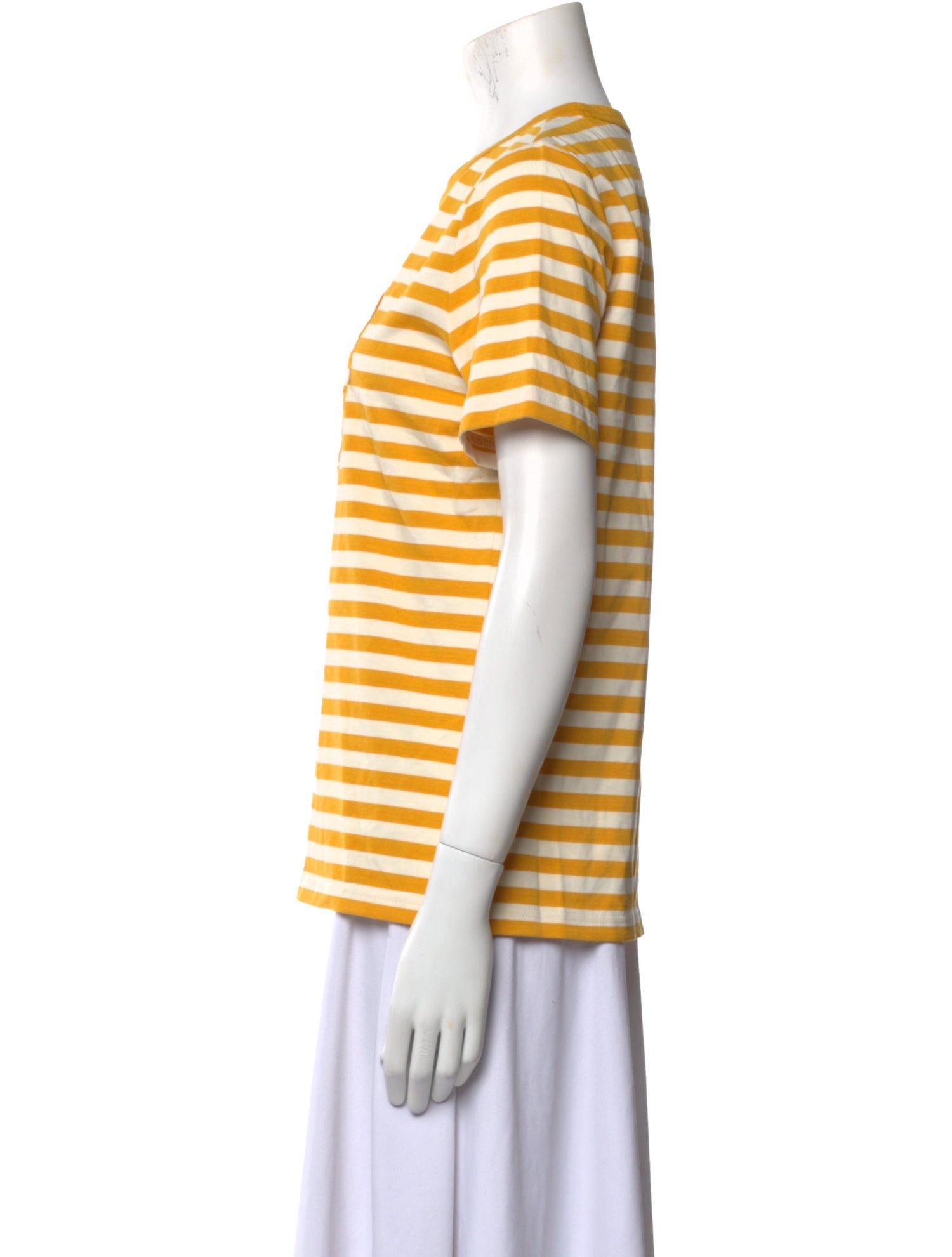 Tory Burch Striped Crew Neck T-Shirt