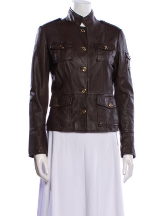 Tory Burch Leather Utility Jacket